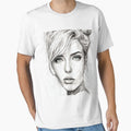 Monochrome Mastery: Abstract Portrait Line Art in Black & White - Thérèse by BPMagic
