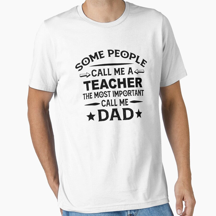 Teacher Father Dad T-shirt gift for father's Day Teacher Dad Father's Day, Teacher Dad Hudband Christmas Gift by xlnv