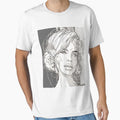 Monochrome Mastery: Abstract Portrait Line Art in Black & White - Romy by BPMagic