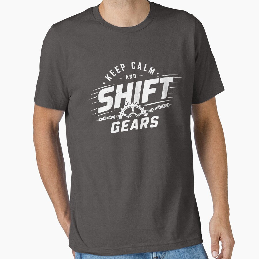 Keep Calm and Shift Gears - Vintage Bike Motivation by ChainPower