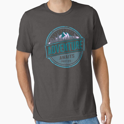 Adventure Awaits | Eco Travel and Hiking Lifestyle Tee by typoinspired