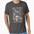 Ni Dieu Ni Maître - Floral Crow Skull by Beanster-nl