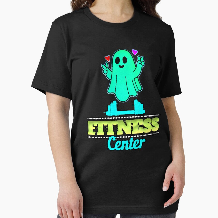 Kawaii Ghost Fitness Center Neon Green Gym by AstronautMerch