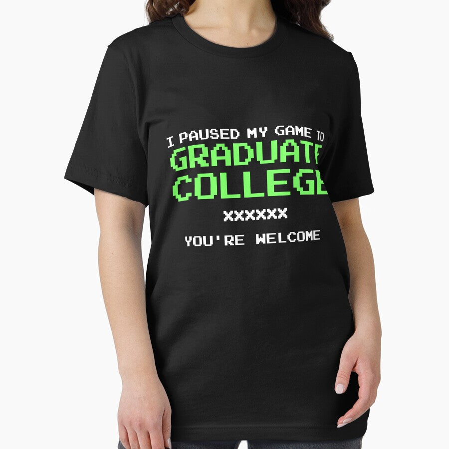 I Paused My Game To Graduate Gamer College Graduation Gear by DynamicDesign