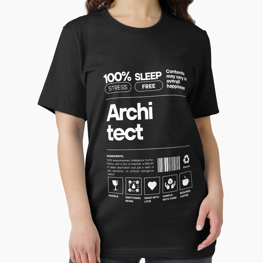 Architect Funny T-Shirt by MapleBotter