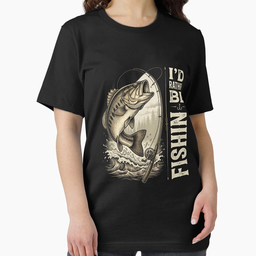 I'd Rather Be Fishin' Fishing Angler Fisherman Hobby Outdoors by SofenArt