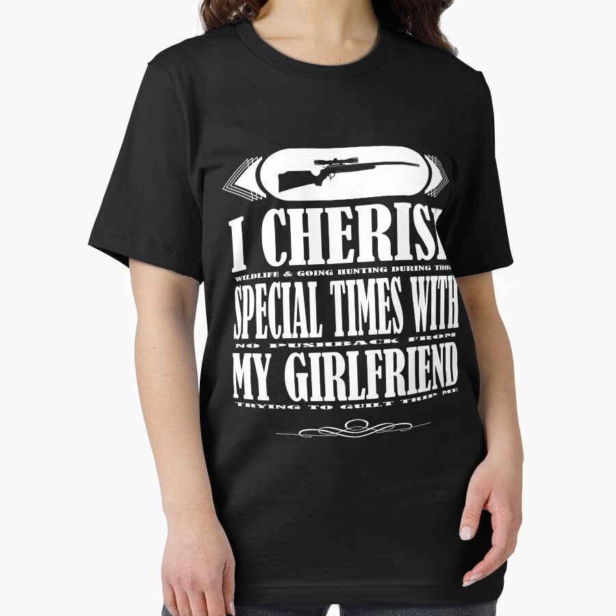 Hunter Shirt Gift For Hunting Cherish Girlfriend Ls by daniellejgodbey