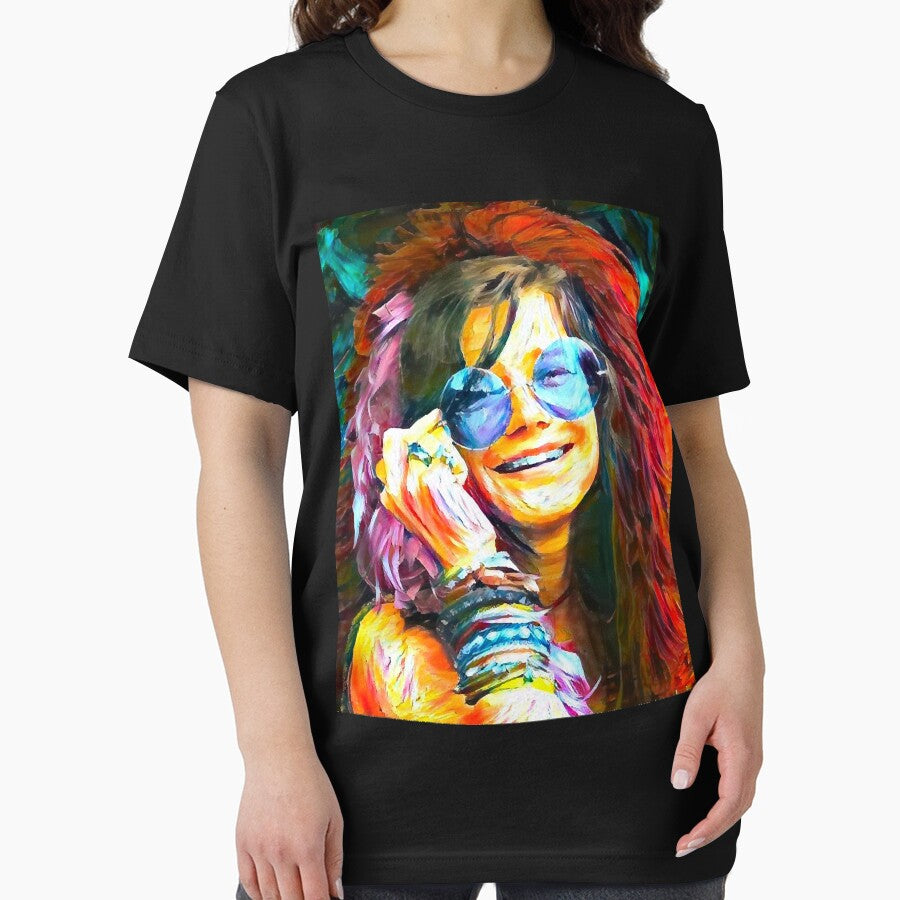 Janis Joplin T-shirt by donnaxzuvrachel