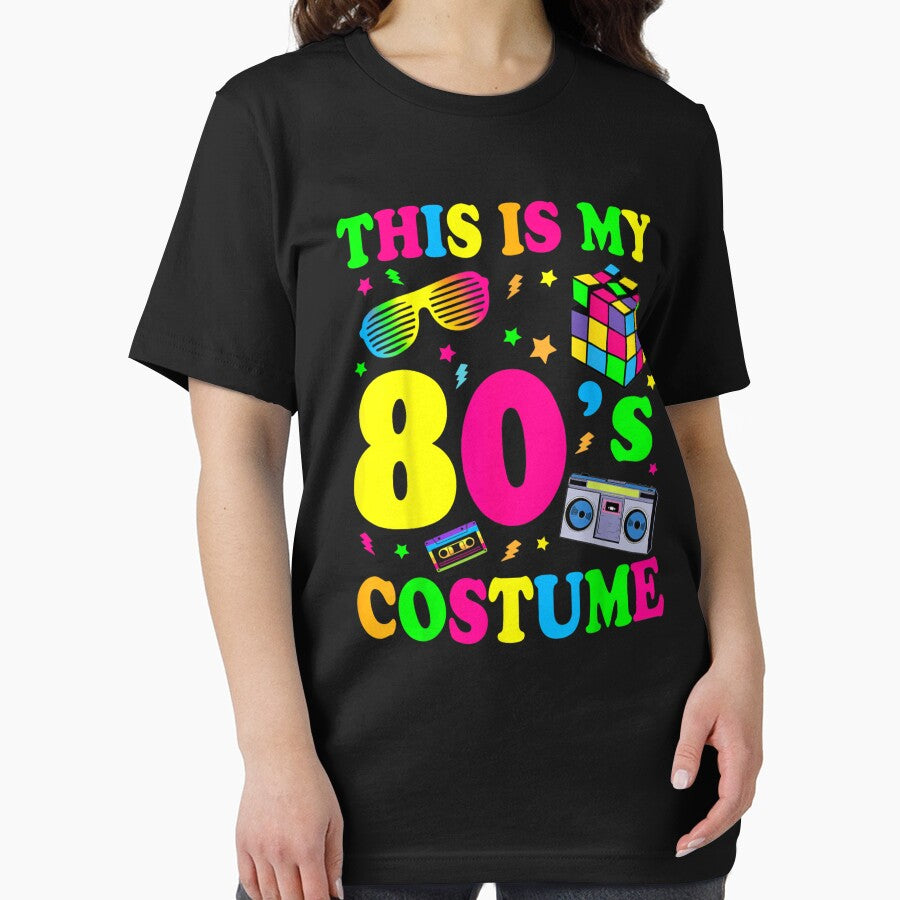 This Is My 80's Costume Outfit Retro Party Men Women Kids by Uzzal Barua