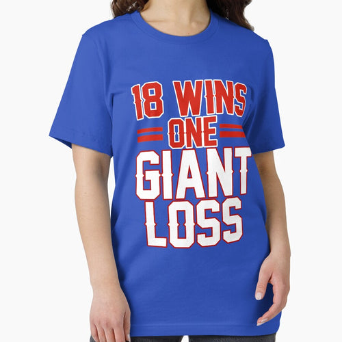 18 WINS 1 GIANT LOSS NEW YORK FOOTBALL SHIRT by StillChasing