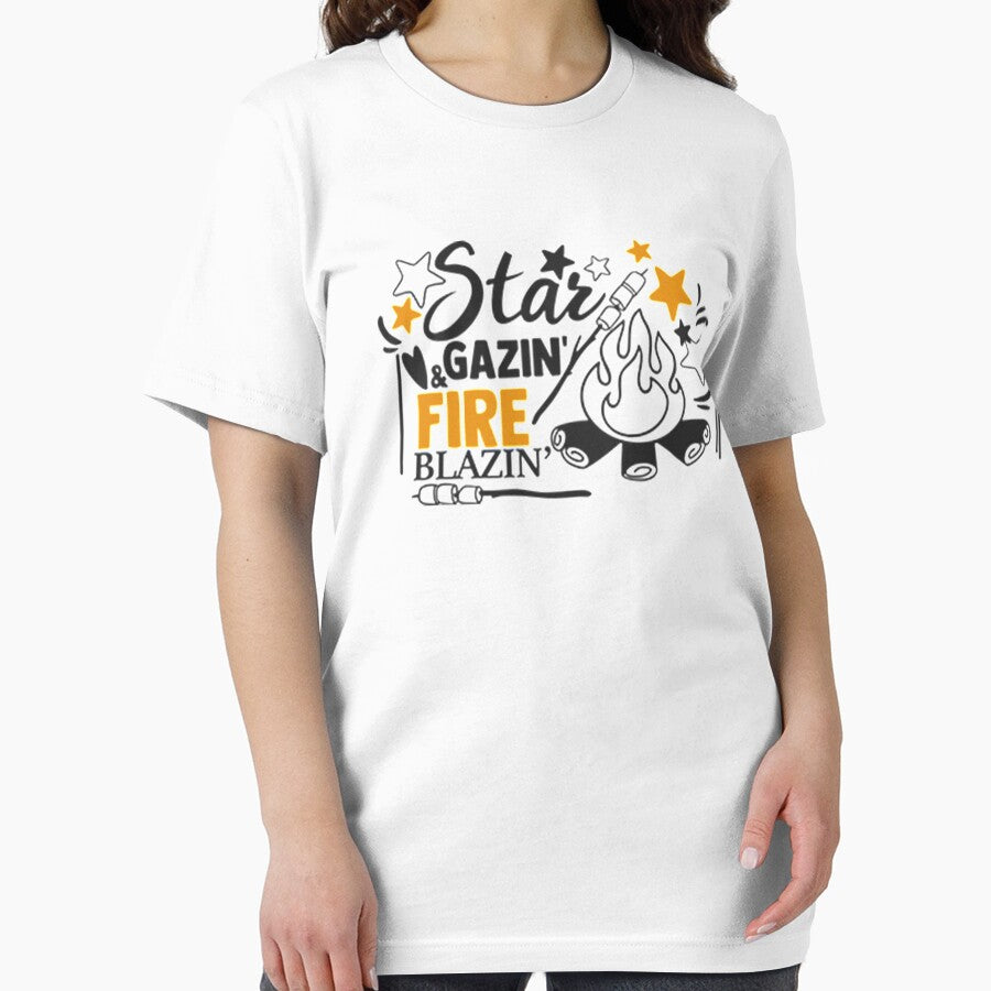 Star gazin and fire blazin, campfire, camping, camper by DR-STORE