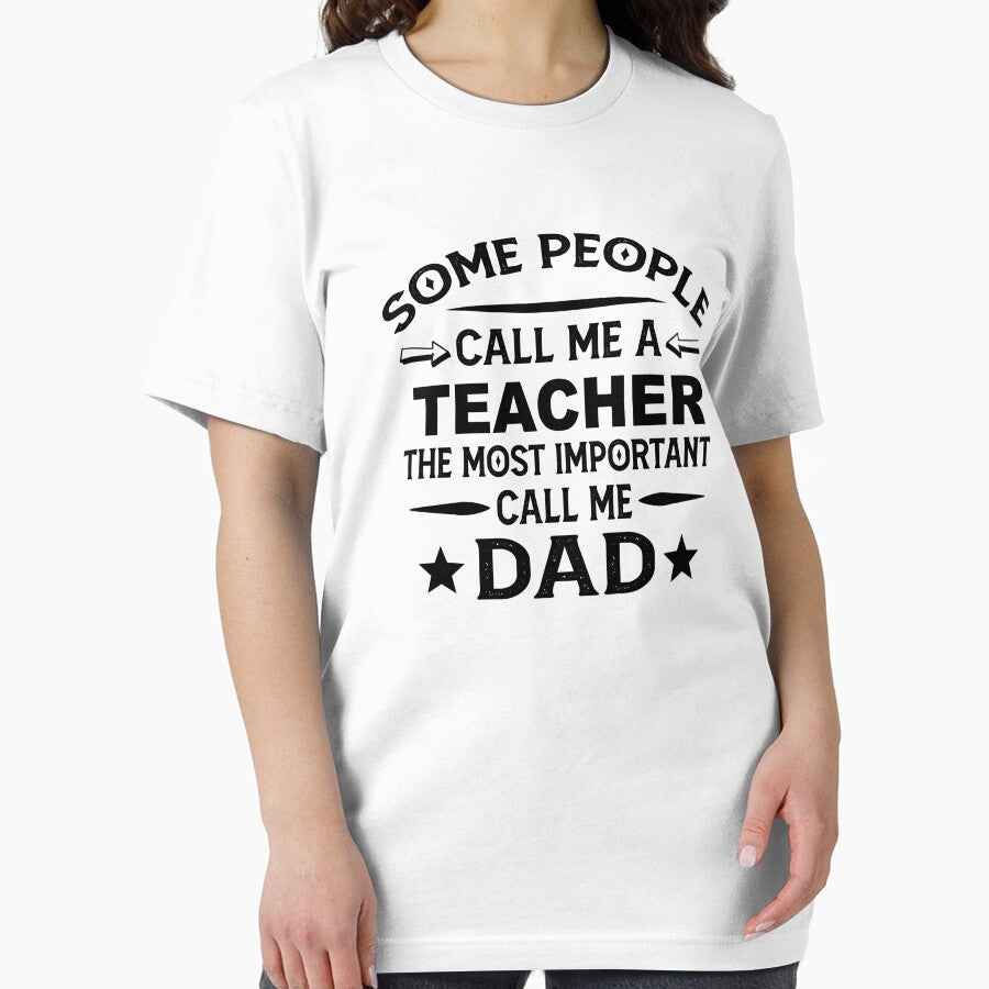 Teacher Father Dad T-shirt gift for father's Day Teacher Dad Father's Day, Teacher Dad Hudband Christmas Gift by xlnv