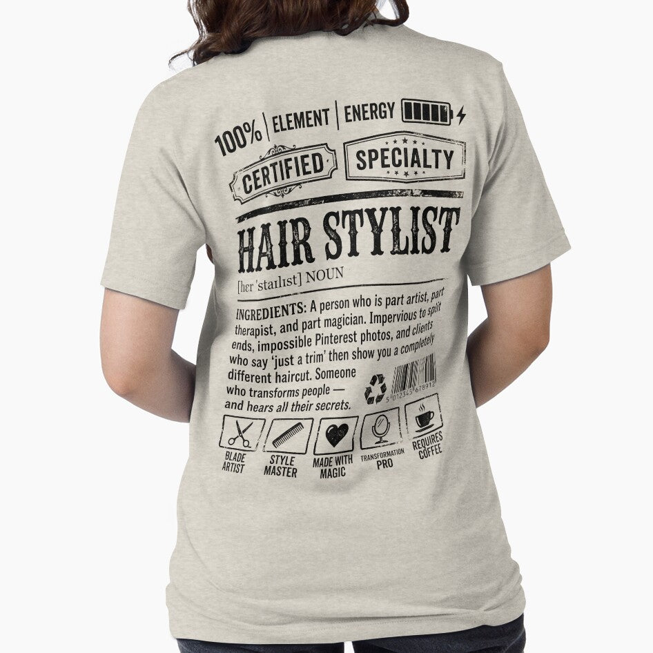 Funny Hair Stylist Definition Label Vintage Retro | Hairdresser Gift | Salon by pretty4u