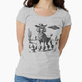 Poodle UFO Retro Western Cowboy Dog by Y-Vibes