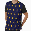 Fleur de Lys Gold Blue by lathspell