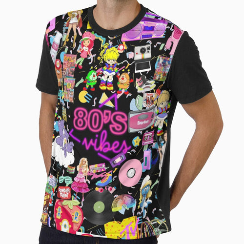80's Vibes | Retro 1980s Nostalgia Collage Cartoon Toys Neon by ICANTWithoutCOFFEE