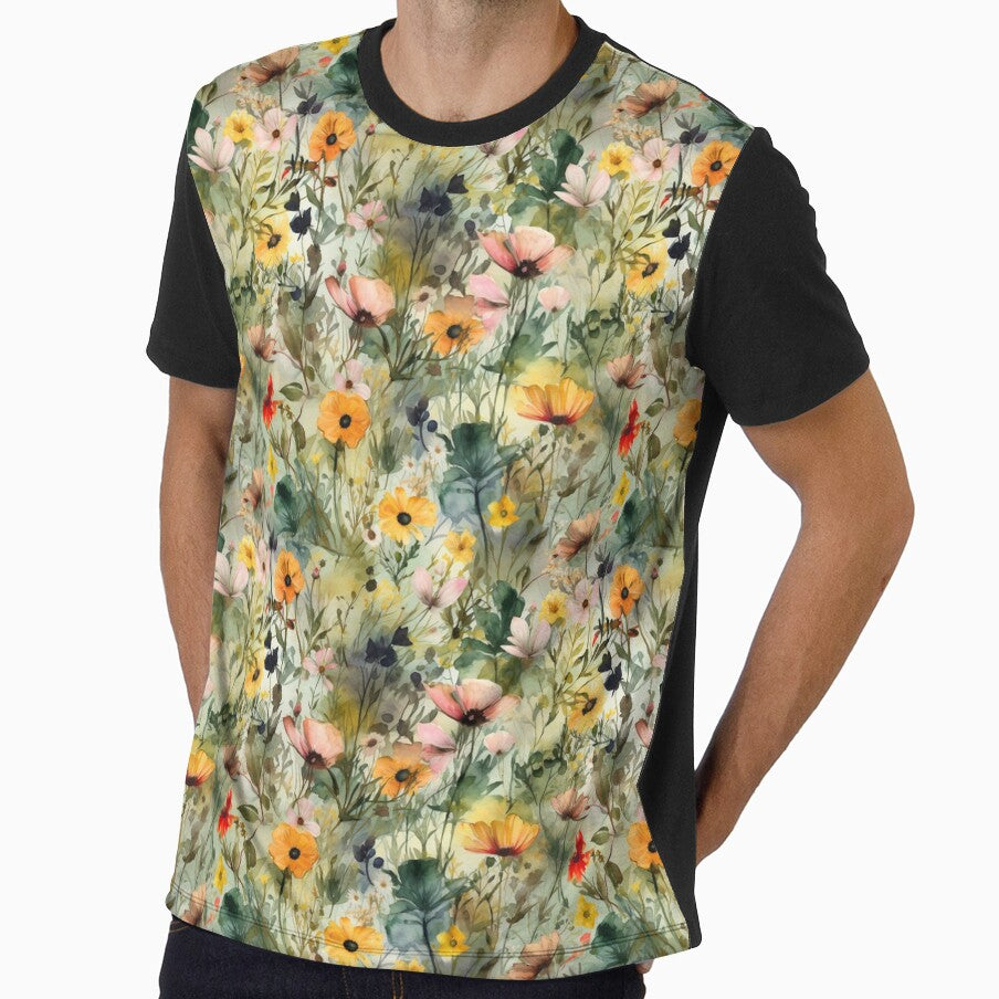 "Wildflower Wonderland" - A Colorful and Vibrant Floral Pattern by 5pixelsdesign