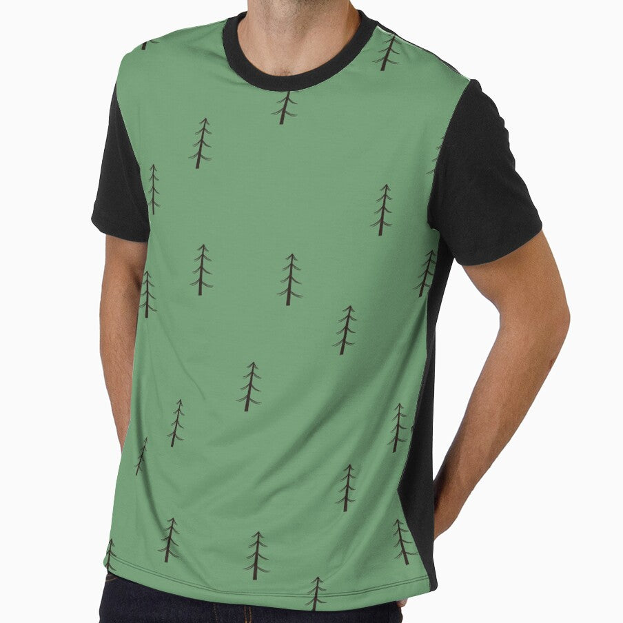 Minimalist Forest on Green by KSimpson838