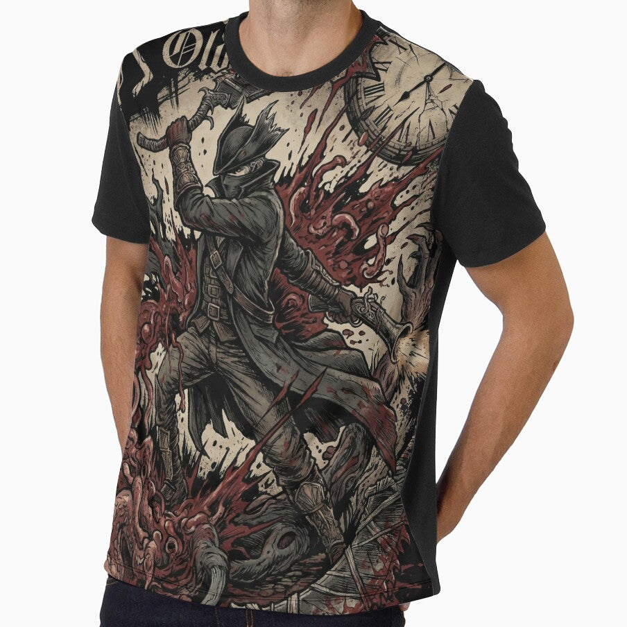 Blood Hunter Onslaught Attack Pose Shirt by Senpaiwaves