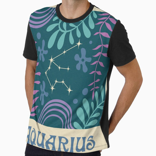 Abstract Aquarius Zodiac by mossandmoon