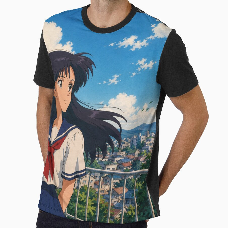 Rooftop Chill - Retro Anime Aesthetic by bapupa