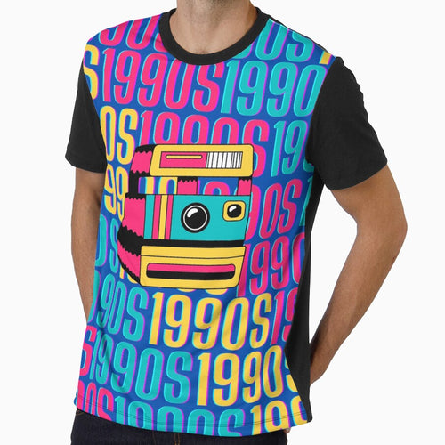 1990s retro design 21 - Dark Blue Background by PunjabanJatti