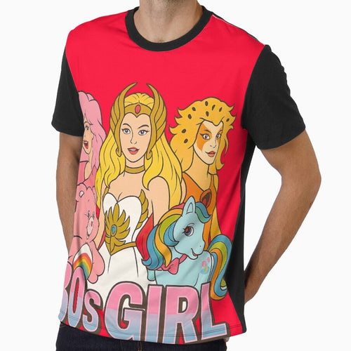 80s Girl Kidcore Retro Throwback Vintage Cartoon Ladies Tribute by 90snerd