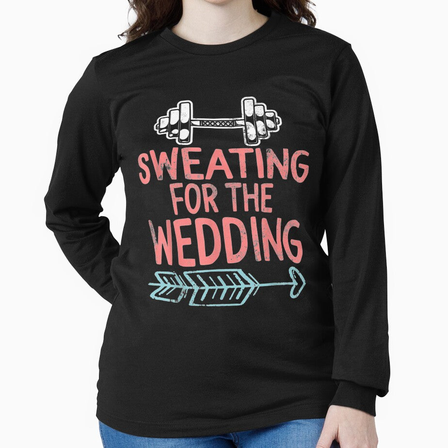 Sweating For Wedding Workout Gym Bride Fiancee Girlfriend by bar0zysbertha