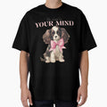 Copy of Be kind to your mind vintage dog pink bow spaniel by SoulfulT