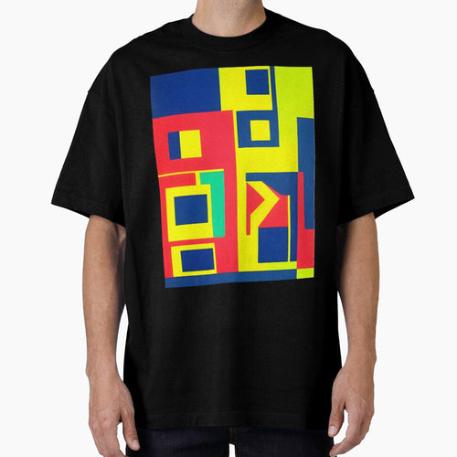 Abstract mid century retro brightly coloured art design. by mahercara