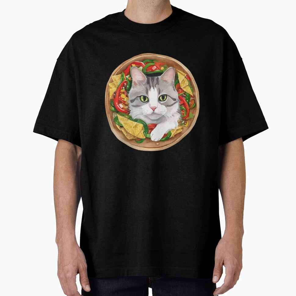 Taco Feline Fiesta on a Plate - Cinco de Mayo - Cat Lover by FurrFunPrints