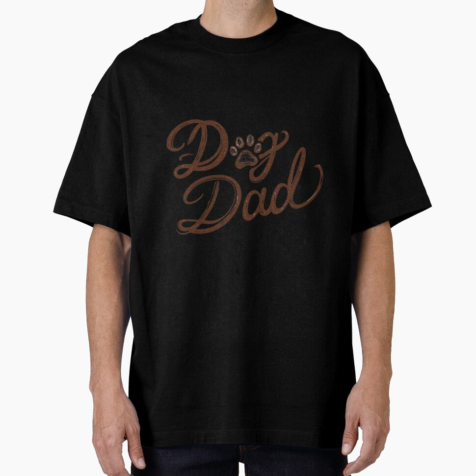 Dog Dad Handwritten Script with Paw Print by MoodMammal