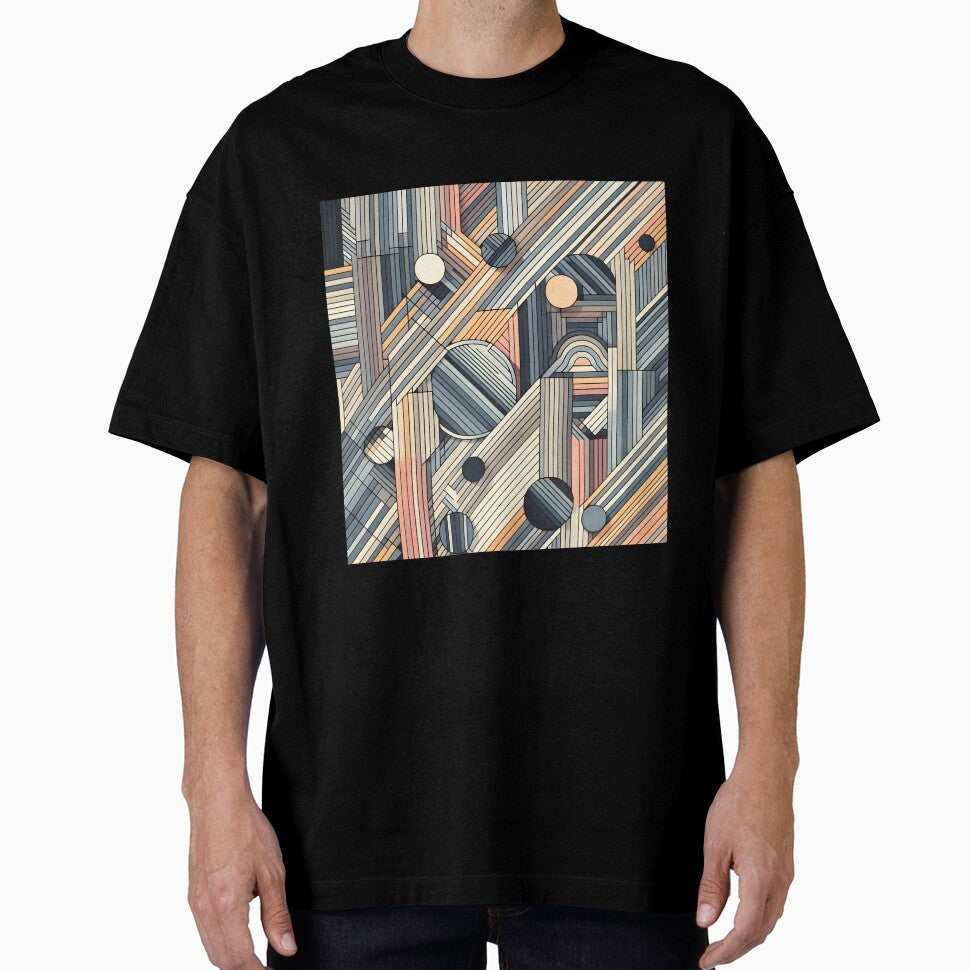 Geometric Abstraction in Earthy Tones by PrintLabArt