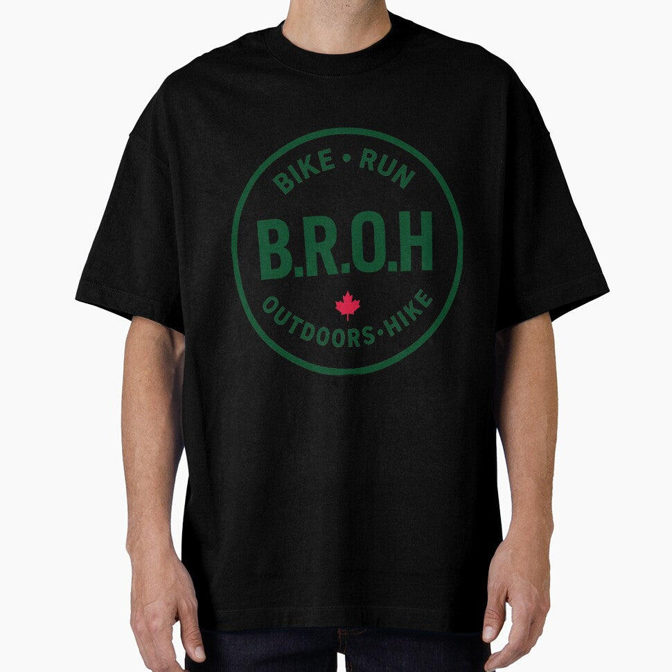 BROH Outdoor Badge Shirt Bike Run Outdoors Hike Canada Forest by BROHLine Studio
