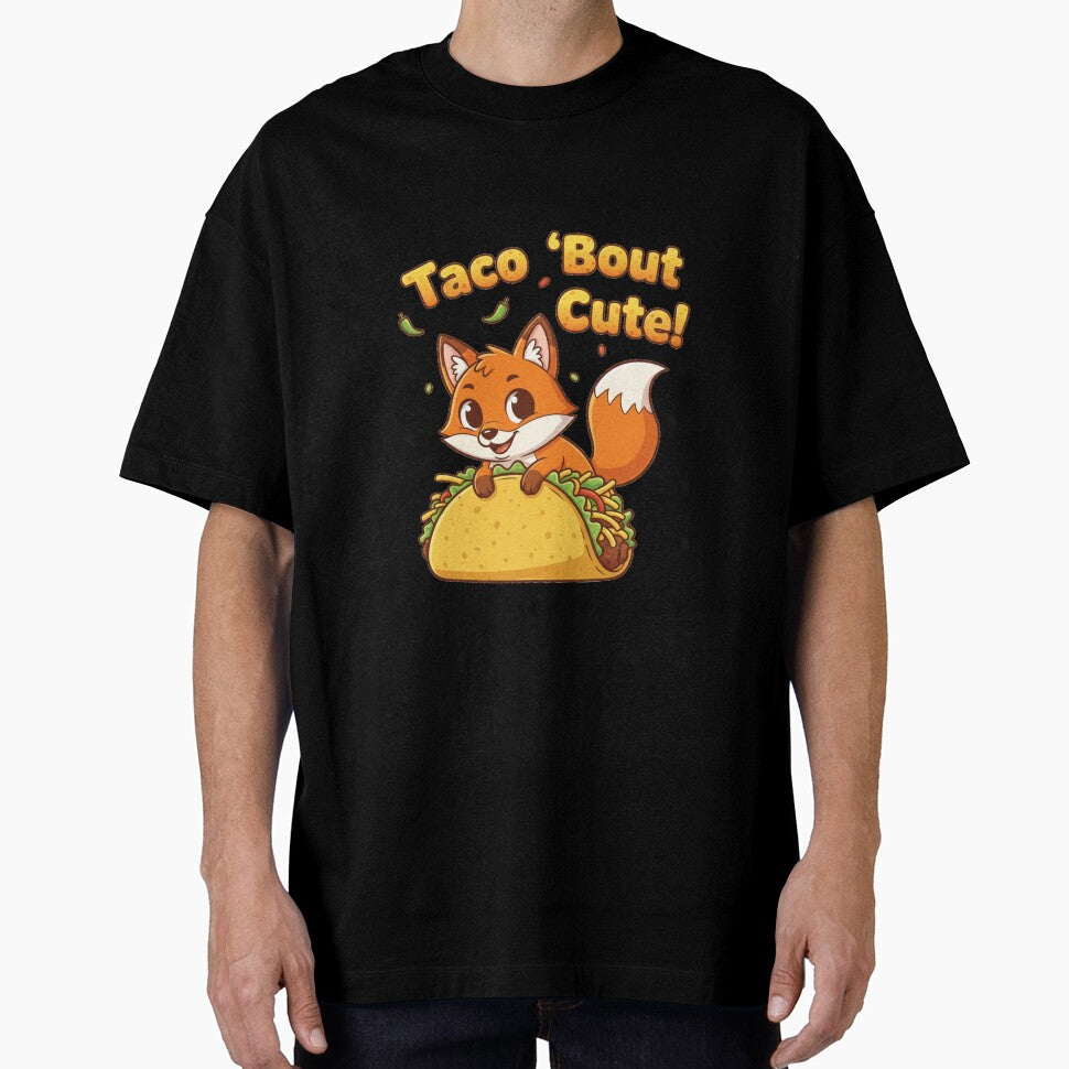 Cute Fox Taco Pun – Funny Kawaii Food Lover Design by Popettte