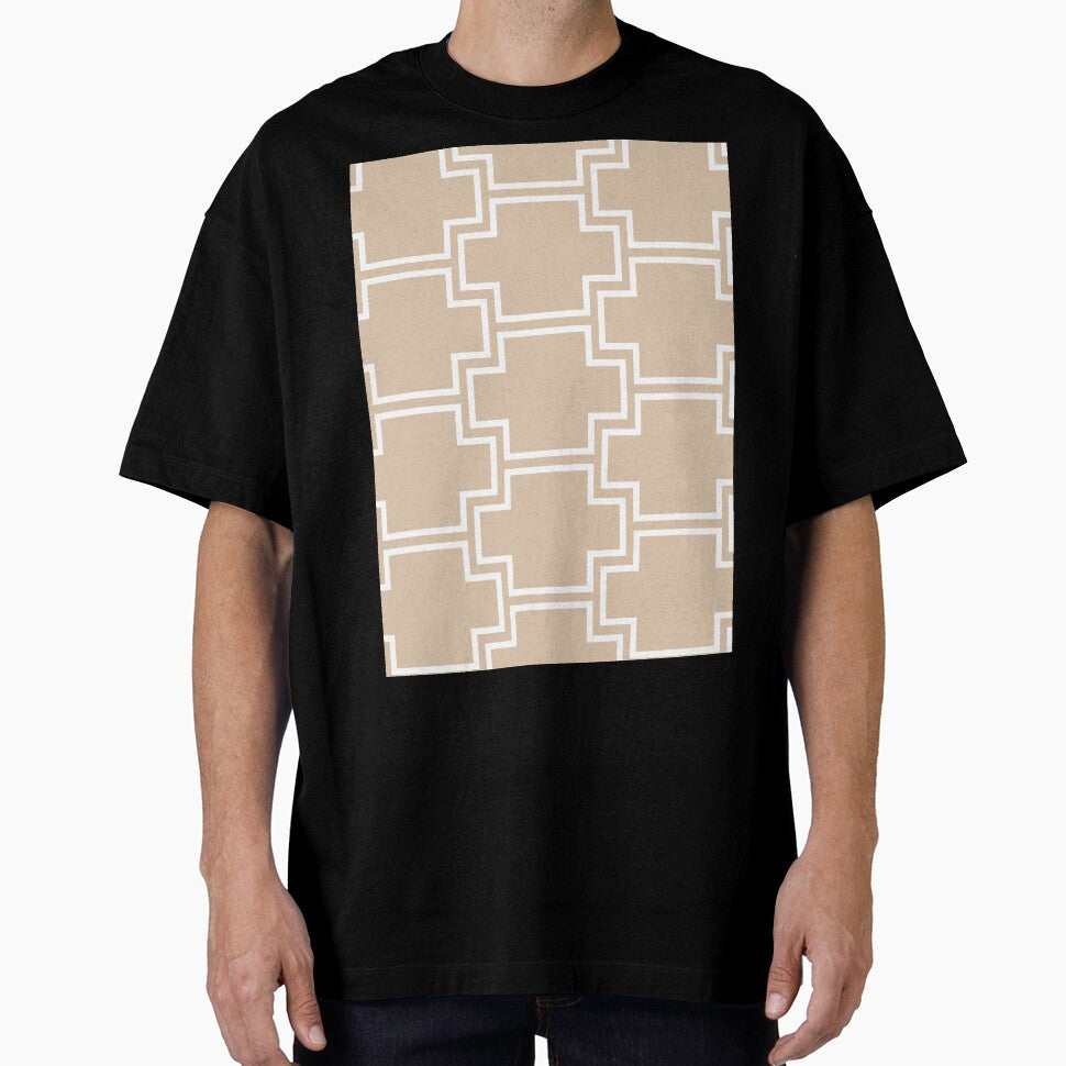 Brown and White Tessellation Line Pattern 2 Pairs DE 2022 Trending Color Cliff's View DEC720 by ColorOfTheYears
