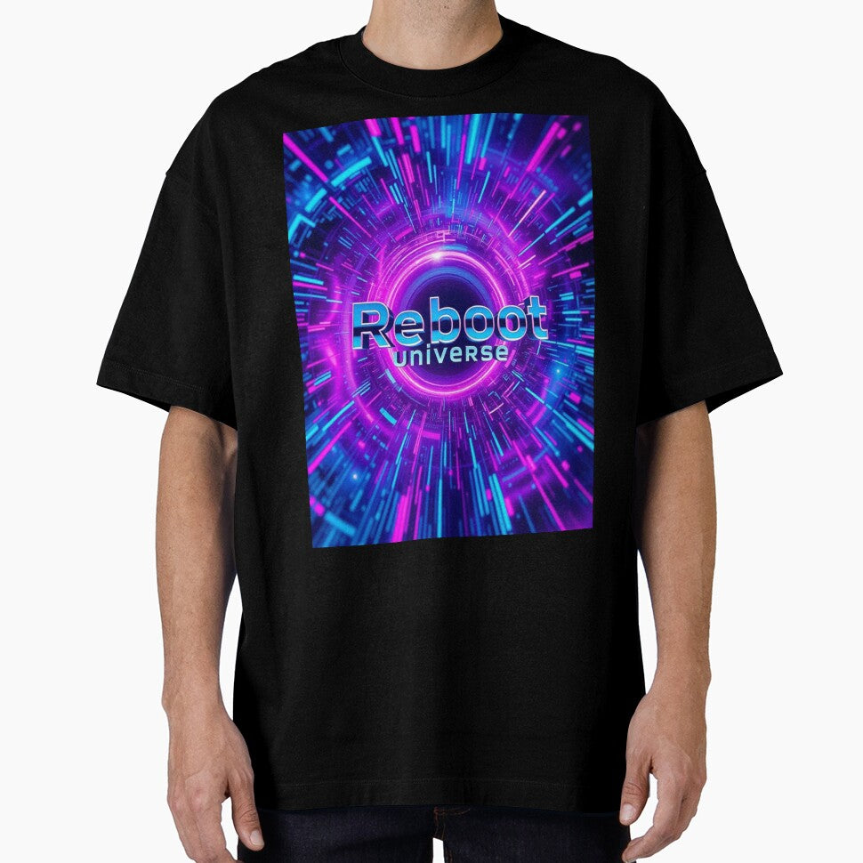 Reboot Universe – Y2K Digital Sci-Fi Chrome Art by CMdigit