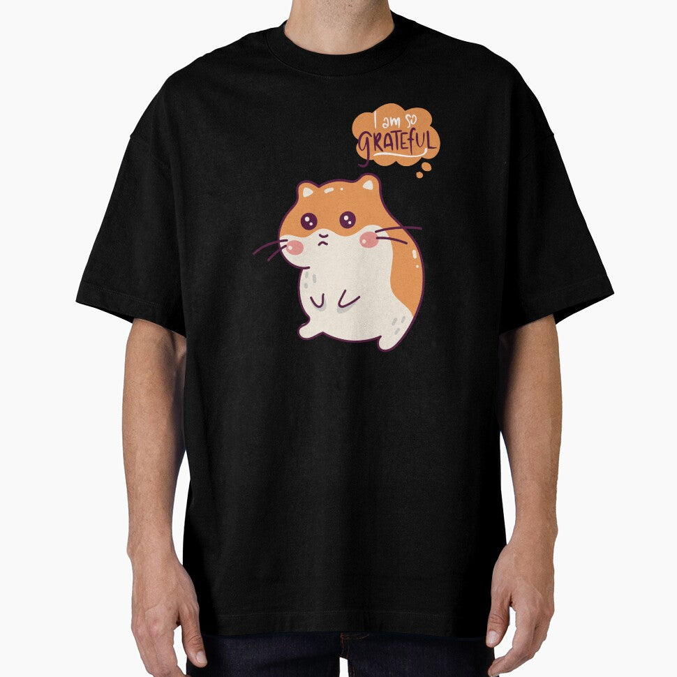 I am so grateful - Sad Hamster by Babinooart