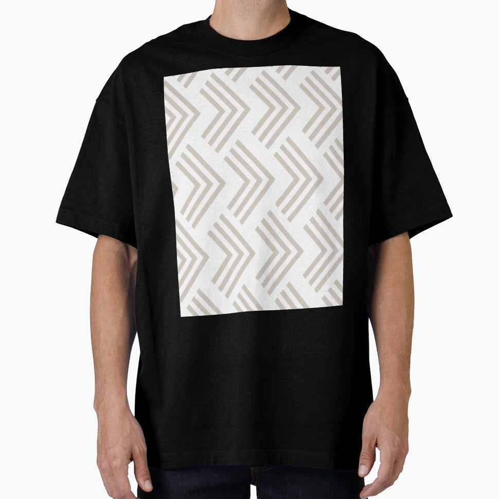 Tan and White Art Deco Chevron Rhombus Pattern Coordinates w/ Dutch Boy 2022 Popular Color Warmed Silver 440-1DB - Colour Trends - Hue by ColorOfTheYears