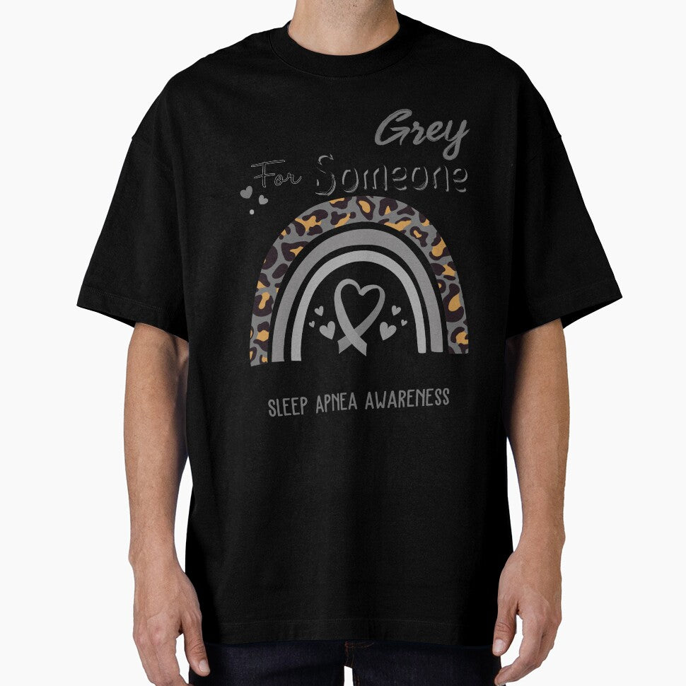 Sleep Apnea Awareness I Wear Grey for Someone Who Meant The World To Me by GennieShop