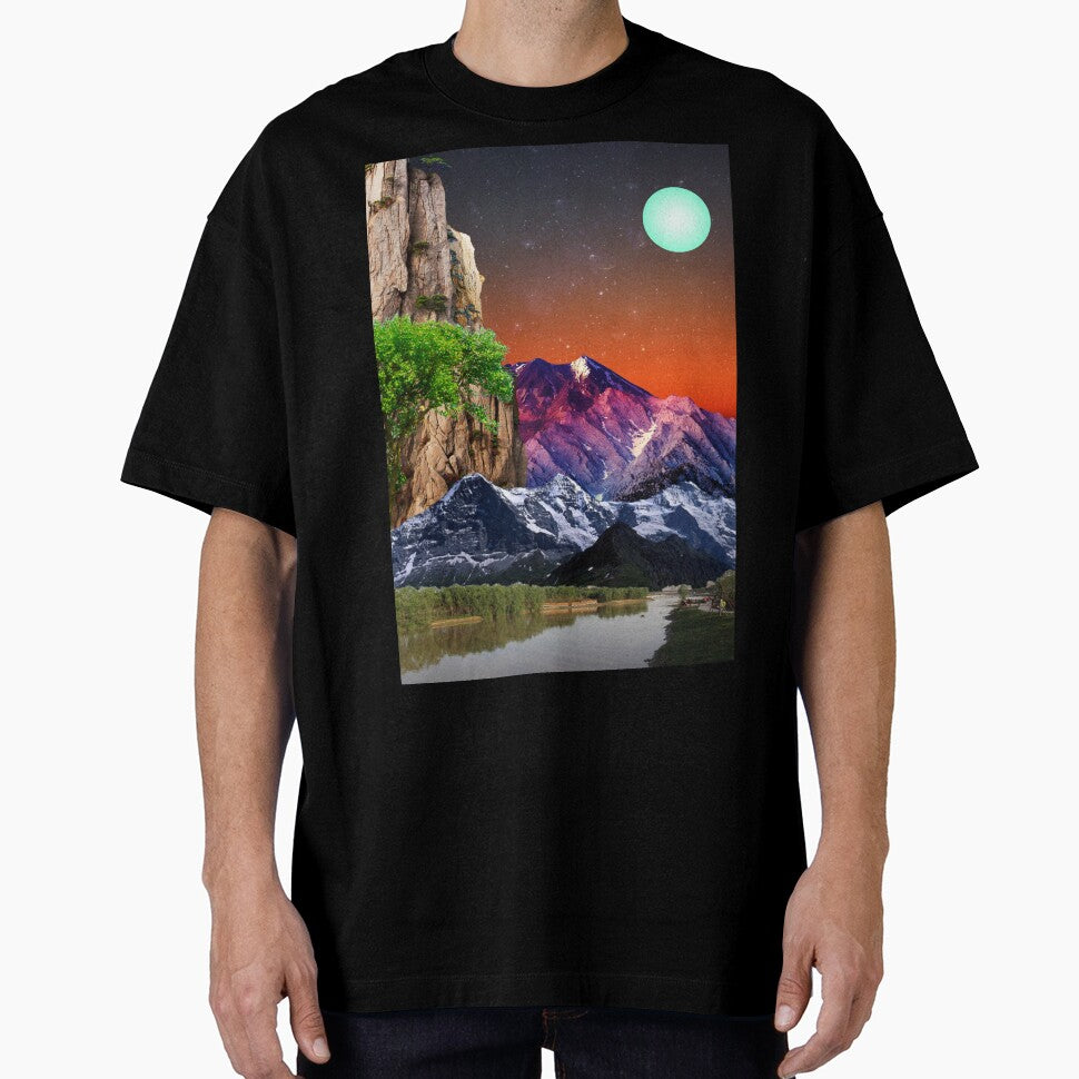 Sunset Mountain Collage Design by ItsJacobb