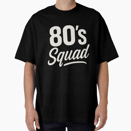 80’s Squad Retro Vintage Typography Design by fusiondesignsstudio