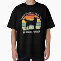 Cute Husky dog breed Retro Sunset design - white text by 29Bumblebee