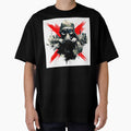 Urban Industrial Dystopian Cyberpunk Man Wearing Gas Mask by DEC02