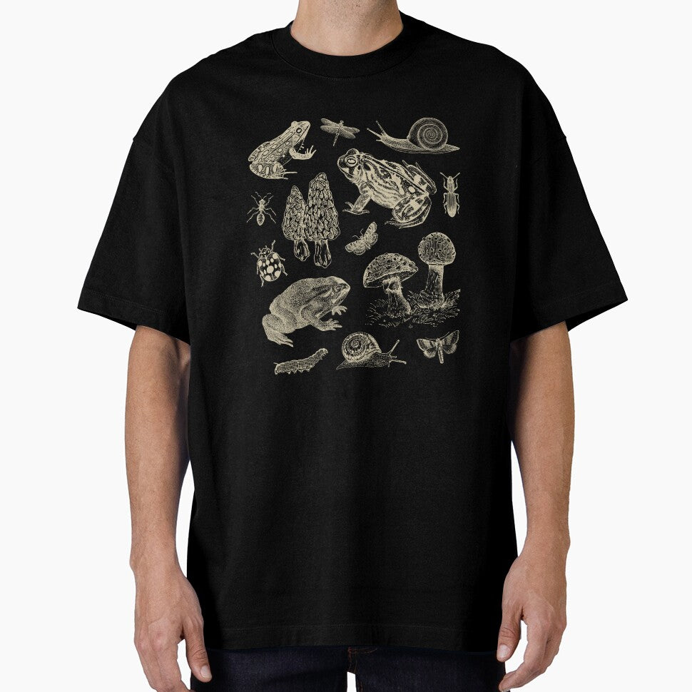 Goblincore Vintage Biology: Nature Lover's Collection of Frog, Mushroom, Snail, and Moth Insects for Science and Natural History Fan by MinistryOfFrogs