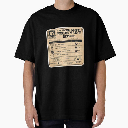 Academic Weapon Report Card – Funny Vintage Student Performance Art | Humor Student Gift by irfanshikh