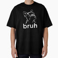 Funny French Bulldog Bruh Meme Vintage Retro Silhouette Dog Lover Gift by StanaLuis