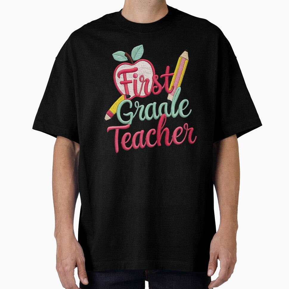 Cute First Grade Teacher Back to School Design by ArtDesignTp