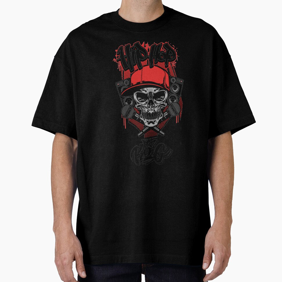 Hip Hop King With Skull Microphone And Hi Fi System by darknessjeff86