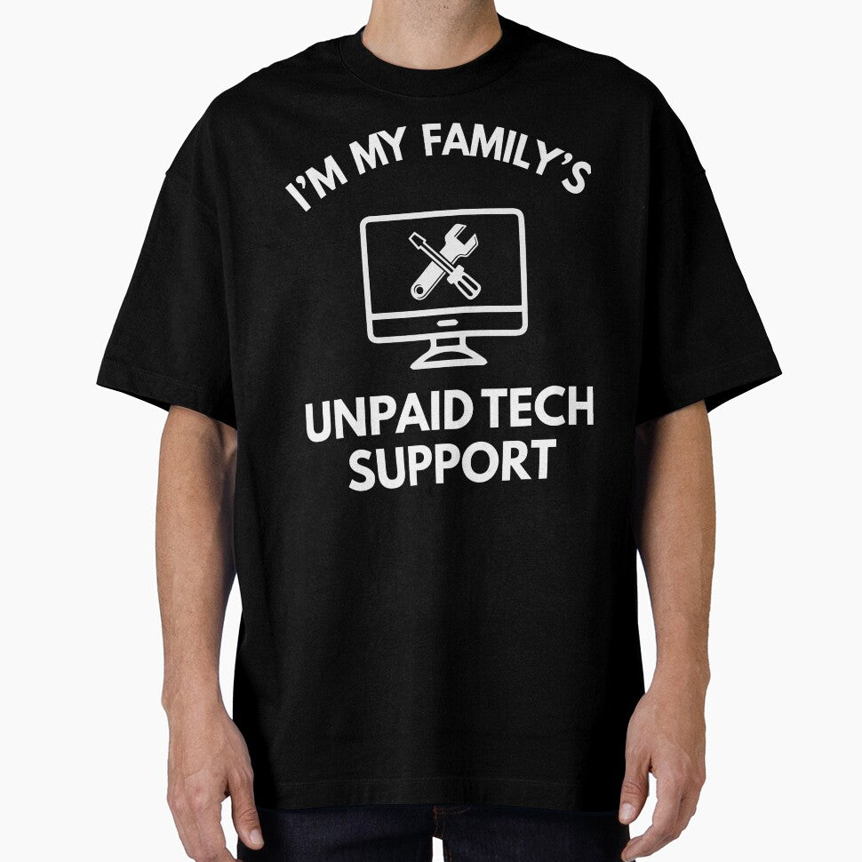 Family's Unpaid Tech IT Support Funny Computer Engineer by herbwaters